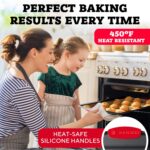 Premium Non-Stick Baking Sheets Set of 3 - Deluxe BPA Free, Easy to Clean Racks w/Silicone Handles - Bakeware Pans for Cooking Baking Roasting - Lets You Bake The Perfect Cookie or Pastry Every Time - Image 7