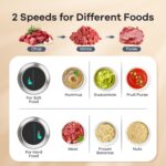 GANIZA Food Processors, Electric Food Chopper with Meat Grinder & Vegetable Chopper - 2 Bowls (8 Cup+8 Cup) with Powerful 450W Copper Motor - Includes 2 Sets of Bi-Level Blades for Fruits/Meat/Nuts - Image 8