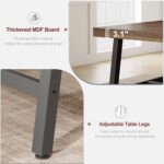 GarveeHome Industrial Dining Table for 6-8 People, 70.87" Long Wooden Kitchen Table with Sturdy Metal Frame & Rustic Brown Finish (Brown, 70.87" Long) - Image 8