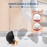 HOTEC BPA Free Unbreakable Wheat Straw Cereal Bowls - Microwave & Dishwasher Safe Soup and Salad Bowls, Set of 8, 26oz, Black - Image 5