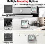 ThermoPro TP16 Large LCD Digital Cooking Food Meat Thermometer for Smoker Oven Kitchen BBQ Grill Thermometer Clock Timer with Stainless Steel Temperature Probe - Image 7