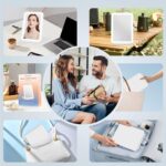 FUNTOUCH Rechargeable Travel Makeup Mirror with 72 Led Lights, Portable Lighted Beauty Mirror, 3 Color Lighting, Dimmable Touch Screen, Tabletop LED Folding Cosmetic Vanity Mirror - Image 7