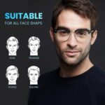 racico Computer Blue Light Blocking Glasses Blue Light Glasses Men Women, Anti Blu-Ray Clear Gaming Glasses Lenses - Image 6