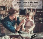 Walfos Silicone Whisk,Stainless Steel Wire Whisk Set of 3 -Heat Resistant 480°F Kitchen Whisks for Non-stick Cookware,Balloon Egg Beater Perfect for Blending,Whisking,Beating,Frothing & Stirring,Black - Image 10