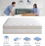 Full Mattress,Hybrid 10 Inch Full Size Mattress in a Box,Memory Foam & Individually Pocket Spring for Pain Relief,Medium Firm Full Mattresses,CertiPUR-US. - Image 5