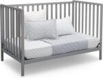 Delta Children Heartland 4-in-1 Convertible Crib - Greenguard Gold Certified, Grey - Image 9