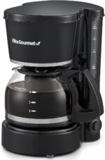 Elite Gourmet EHC-5055 Automatic 5-Cup Brew & Drip Coffee Maker with Pause N Serve Reusable Filter, On/Off Switch, Water Level Indicator - Image 2