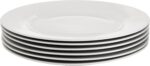 Amazon Basics 6-Piece White Dinner Plate Set, 10.5 inches - Image 5