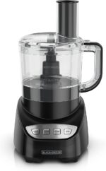 BLACK+DECKER Food Processor and Vegetable Chopper, Stainless Steel Blade, 8-Cup Capacity, 450W Power with Attachments to Grate, Shred, Slice, Mince, Grind, and Puree - Image 3