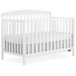 Dream On Me JPMA & Greenguard Gold Certified Odelle 5 in 1 Convertible Crib in White, Built of Sustainable Pinewood, 3 Mattress Height Settings, Non-Toxic Water-Based Paint Finish - Image 2