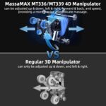 MassaMAX MT339 4D Massage Chair, 2025 Full Body Shiatsu Recliner with Electric Extendable Footrest, Zero Gravity, SL Track, Deep Yoga Stretch, Foot Rollers, and Heating (Magic Black) - Image 9