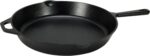 Amazon Basics Pre-Seasoned Cast Iron Skillet, Oven Safe, Even Heating, Heavy-Duty & Large, 15-Inch, Black - Image 2