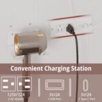 IRONCK Vanity Desk with Mirror and Lights, Small Makeup Vanity Table with 5 Drawers, Power Outlet, and Vanity Stool, 3 Lighting Colors, Dressing Table for Women Girls Bedroom, White - Image 9