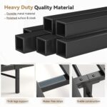 BedsPick Twin Bed Frame, Classic Metal Platform Bed Frame, Mattress Foundation with Steel Slat Support, 12.5'' Under Foundation Storage, No Box Spring Needed/Noise Free/Easy Assembly/Twin Size Black - Image 6