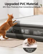 CHILLSUN 2025 Upgraded Air Mattress Full with Built in Pump, 18" Raised Comfort Blow up Mattress, Inflatable Mattress Colchon Inflable, Flocked Top Air Bed with Storage Bag for Home Camping & Guests - Image 5