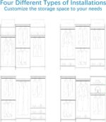 VIPEK V5C Heavy Duty Covered Clothes Rack Portable Bedroom Armoires Rack, Black Metal Clothing Rack with Black Cover, Adjustable Custom Freestanding Closet Wardrobe, Max Load 800LBS - Image 8