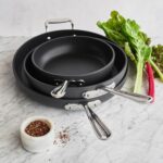 All-Clad Black Nonstick 12-Inch Skillets Set of 3, 834, 1034, 1234 - Image 5