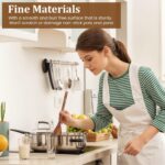 HANSGO 2PCS Large Wooden Cooking Spoons, 12 Inches Wooden Kitchen Utensil for Cooking, Serving, Mixing - Image 4