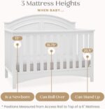 Delta Children Perry 6-in-1 Convertible Crib - Greenguard Gold Certified, Bianca White - Image 7