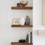 QEEIG Floating Shelves for Wall Bathroom Shelf Bedroom Kitchen Living Room Hanging Book Shelves Small Farmhouse Decor 16 inch Set of 3, Rustic Brown (015-BN3) - Image 9