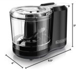 BLACK+DECKER 1.5-Cup Electric Food Chopper, One Touch Pulse, 150W Motor, Stay-Sharp Blade, Dishwasher Safe - Image 9