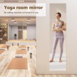 4 Pack Wall Mirror Full Length, 12 x 12 Inch Acrylic Mirror Tiles, Shatterproof Flexible Plastic Mirror Sheets for Bedroom Home Gym Door - Image 7