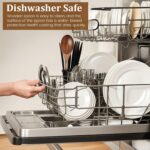 HANSGO 2PCS Large Wooden Cooking Spoons, 12 Inches Wooden Kitchen Utensil for Cooking, Serving, Mixing - Image 6