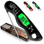 Cooking Thermometer,IP67 Waterproof Digital Meat Thermometer with Backlight, Calibration & Hold Function，Food Thermometer for Cooking,Outdoor Grilling,Candy Making - Image 2