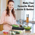 12-in-1 Vegetable Chopper, Kitchen Gadgets with 7 Blades, Veggie, Food, Onion Chopper, Cucumber Slicer, Versatile Mandoline, Includes Egg Separator & Finger Guard, Gray - Image 8