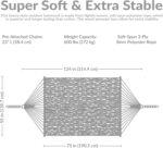 Sunnydaze Soft-Spun Polyester Rope Double Hammock for Outside - 600-Pound Weight Capacity Extra Large Hammock - Red - Image 7