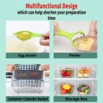 Miibox Vegetable Chopper with Container 22-in-1 Veggie Choppers and Dicers Food Chopper Cutter for Onion Tomato Multi Kitchen Tool with Lemon Squeezer -13 Blades,Grey - Image 6