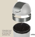 Umbra Venti Kitchen Trash Can with Swing Top Lid, Large 16-Gallon (62 L) Capacity, Grey - Image 5