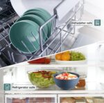 12 Pcs Unbreakable Cereal Bowls Set, 26 Oz Wheat Straw Bowls Set, Microwave & Dishwasher Safe Rice Bowls for Kitchen, Reusable Plastic Bowls for Soup, Salad and Snack, BPA Free, Multicolor - Image 7