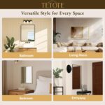 TETOTE Black Mirror for Bathroom Sink 24" x 36" Matte Black Beveled Metal Frame Bathroom Vanity Rectangle Mirror for Wall, Modern Farmhouse, Tempered Glass, Shatterproof, Stronger Frame - Image 7