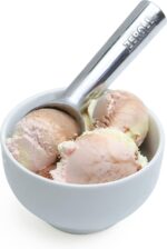 Zeroll Ice Cream Scoop with Unique Liquid Filled Heat Conductive Handle Simple One Piece Aluminum Design Easy Release Made in USA, 4-Ounce, Silver - Image 3
