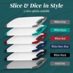 Cutting Boards for Kitchen - BPA-Free Chopping Board - Different Sizes & Non Slip Handles - Reversible, Large Cutting Board Set - Unique Gifts for Cooks Who Have Everything - 3-Pack Gray - Image 9