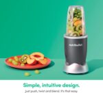 nutribullet Personal Blender for Shakes, Smoothies, Food Prep, and Frozen Blending, 24 Ounces, 600 Watt, Gray, (NBR-0601) - Image 6