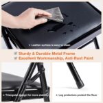 Sweetcrispy Folding Chair 12 Pack, Leather Padded Folding Chairs, Sturdy Metal Foldable Chairs, Easy to Use and Store, Outdoor and Indoor, for Home, Office, Party, Comfy - Image 6