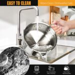 Stainless Steel pots and pans set, 6 Piece Nonstick Kitchen Induction Cookware Set,Works with Induction/Electric and Gas Cooktops, Nonstick, Dishwasher - Image 7