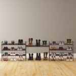 Simple Houseware 3-Tier Shoe Rack Storage Organizer, Bronze – Space-Saving Shoe Shelf, Holds 9–16 Pairs, Sturdy Metal Frame, Easy Assembly – Closet, Entryway, Bedroom Shoe Storage Solution - Image 3
