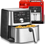 Instant Pot Vortex Plus 4QT Air Fryer, Custom Program Options, 6-in-1 Functions Crisps, Broils, Roasts, Dehydrates, Bakes, Reheats, 100+ In-App Recipes, from the Makers of Instant Pot, Stainless Steel - Image 2