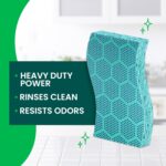 Scotch-Brite Odor Resist Heavy Duty Scrub Sponge, Dishwasher-Safe Kitchen sponges for Serious Scrubbing, Multipurpose Dish Sponge for Stuck-On Messes, 3 Scrubbing Sponges - Image 4