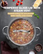 Cook N Home 8 Quart Stainless Steel Stockpot with Lid - Image 5