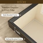 TETOTE Black Mirror for Bathroom Sink 24" x 36" Matte Black Beveled Metal Frame Bathroom Vanity Rectangle Mirror for Wall, Modern Farmhouse, Tempered Glass, Shatterproof, Stronger Frame - Image 4