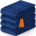 DecorRack Large Kitchen Towels, 15" x 25" Absorbent Dishcloths, 100% Cotton Hand Towels, Plaid Pattern Cleaning Rags, Assorted Set (Pack of 4) - Image 9