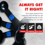 Chef Craft Easy to Read Plastic, Measuring Cup Set, 10 piece set, Blue - Image 4