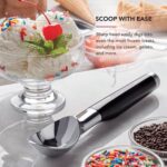 KitchenAid Classic Ice Cream Scoop, 8.6 inches, Black - Image 4