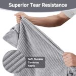 OhGeni Orthopedic Waterproof & Machine Washable Dog Bed for Medium Large Pets, Suitable for Crates, Cat Mat with 25D Egg Crate Foam, Non-Slip Bottom & Removable Cover, 35 Inches(Gray) - Image 7