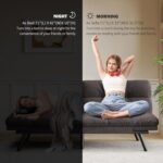 Convertible Futon Sofa Bed,71" Memory Foam Futon Couch,Detachable Cushion,Adjustable Backrest & Armrest,Linen Modern Loveseat Sleeper Recliner for Living Room,Office,Apartment,Classic Grey - Image 10