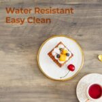 GreenForest Coffee Table for Living Room with Round Corners Farmhouse Style Center Table with Storage Shelf 39 Inch Space Saving Easy Assembly Gray Wash - Image 9